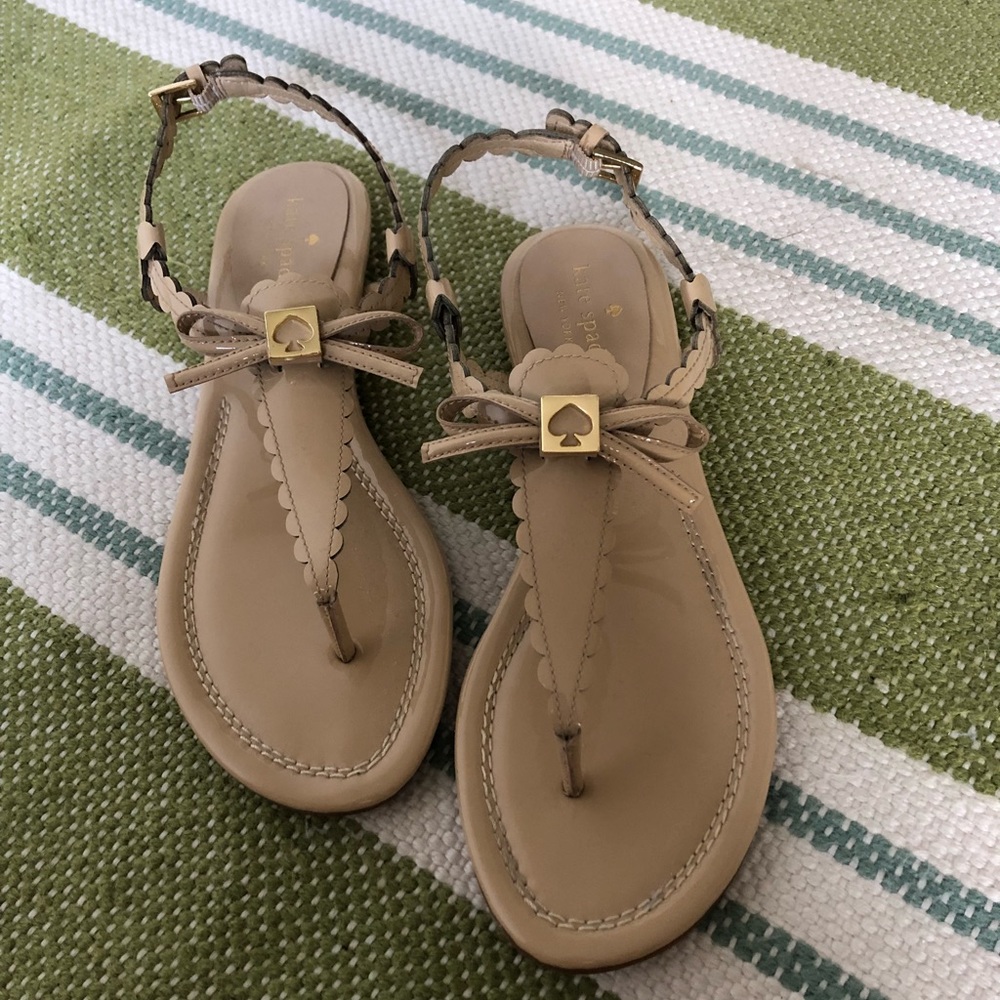 Kate spade patent nude sandal